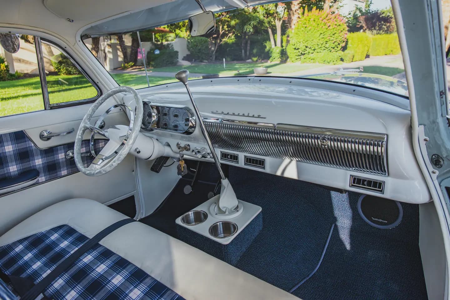 Classic Chevy lifestyle install scene