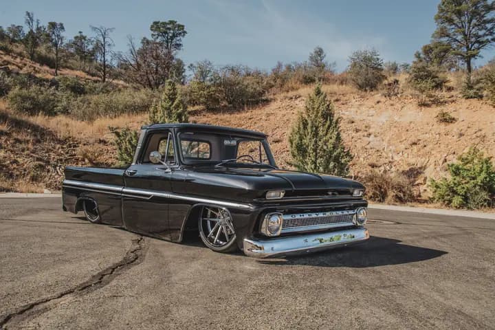 Black Chevy C10 lifestyle photo
