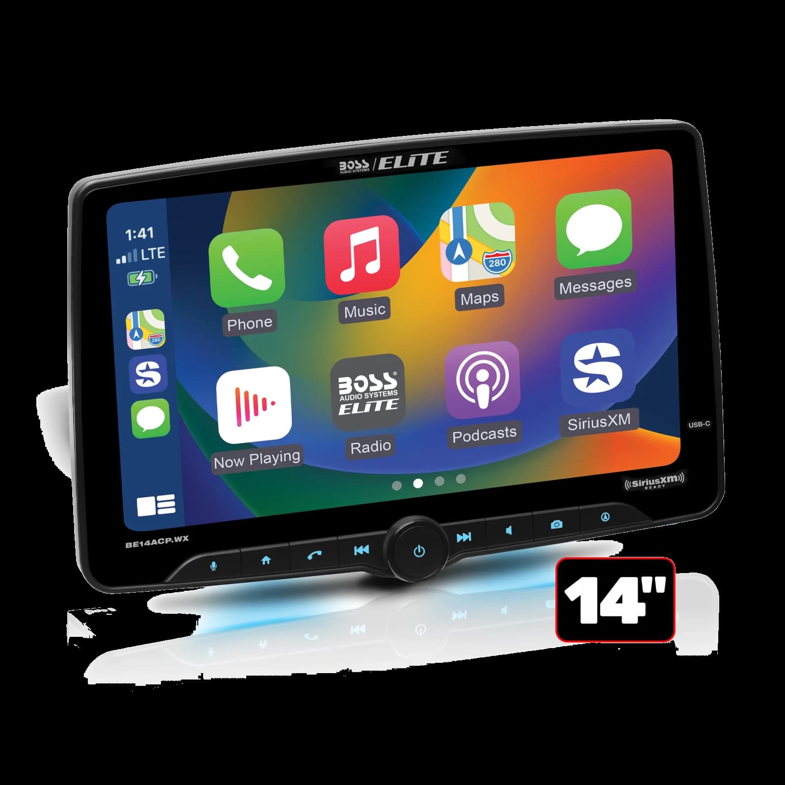 14-Inch Wireless CarPlay Multimedia Receiver
