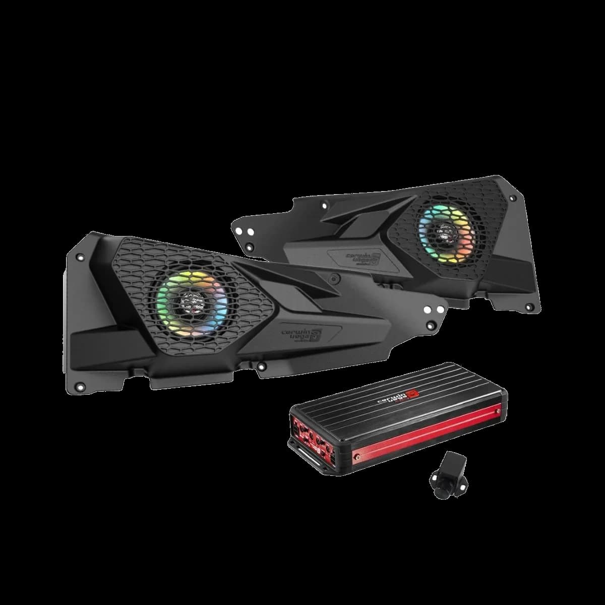 2014+ RZR XP Front Speaker Kit with 300W RMS Waterproof 2 Channel Amplifier - RPMRZRKD21