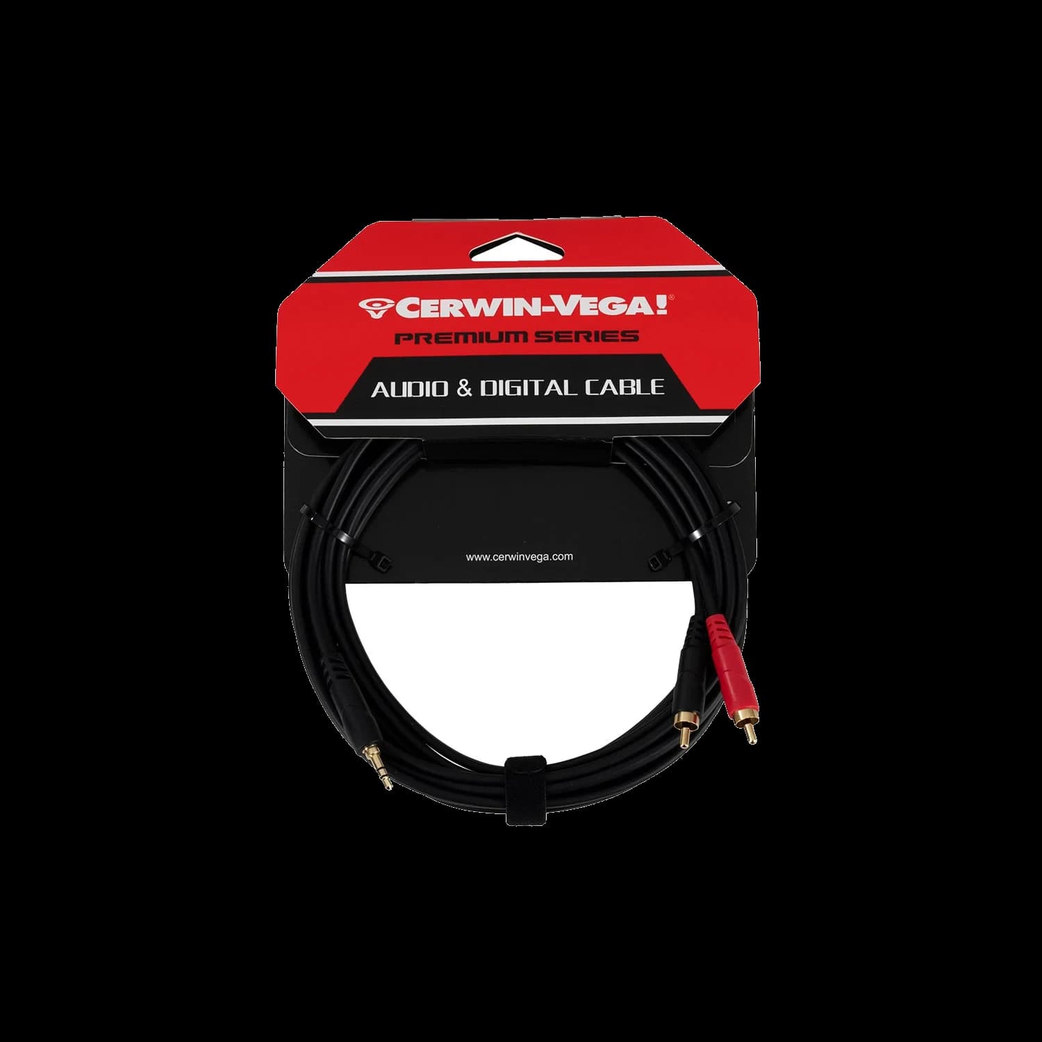 CBL35MMDRCA15 - 3.5MM STEREO MALE TO DUAL RCA MALES (15 FT)