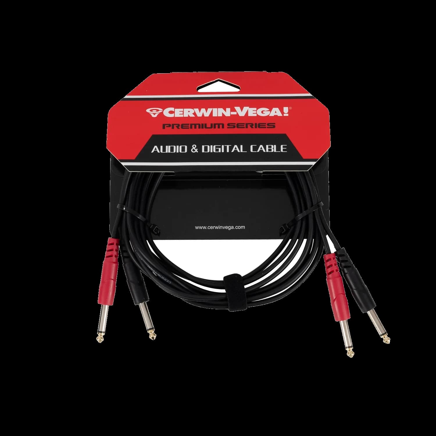 CBLTRSD12 - 1/4" Dual to 1/4" Dual Male (12FT)