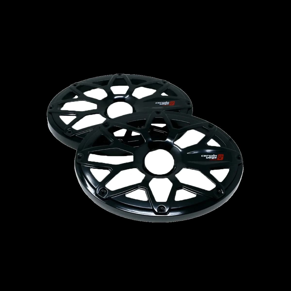 RPM Stroker 6"X9" Flush Mount Speaker Grill, Steel With Powder Coating, Pair (Black) - SM69FBB