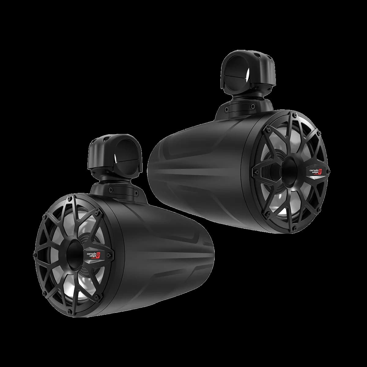 RPM Stroker 2-Way 8" Long Pod Speaker System (Pair) - Black - SL8F4B