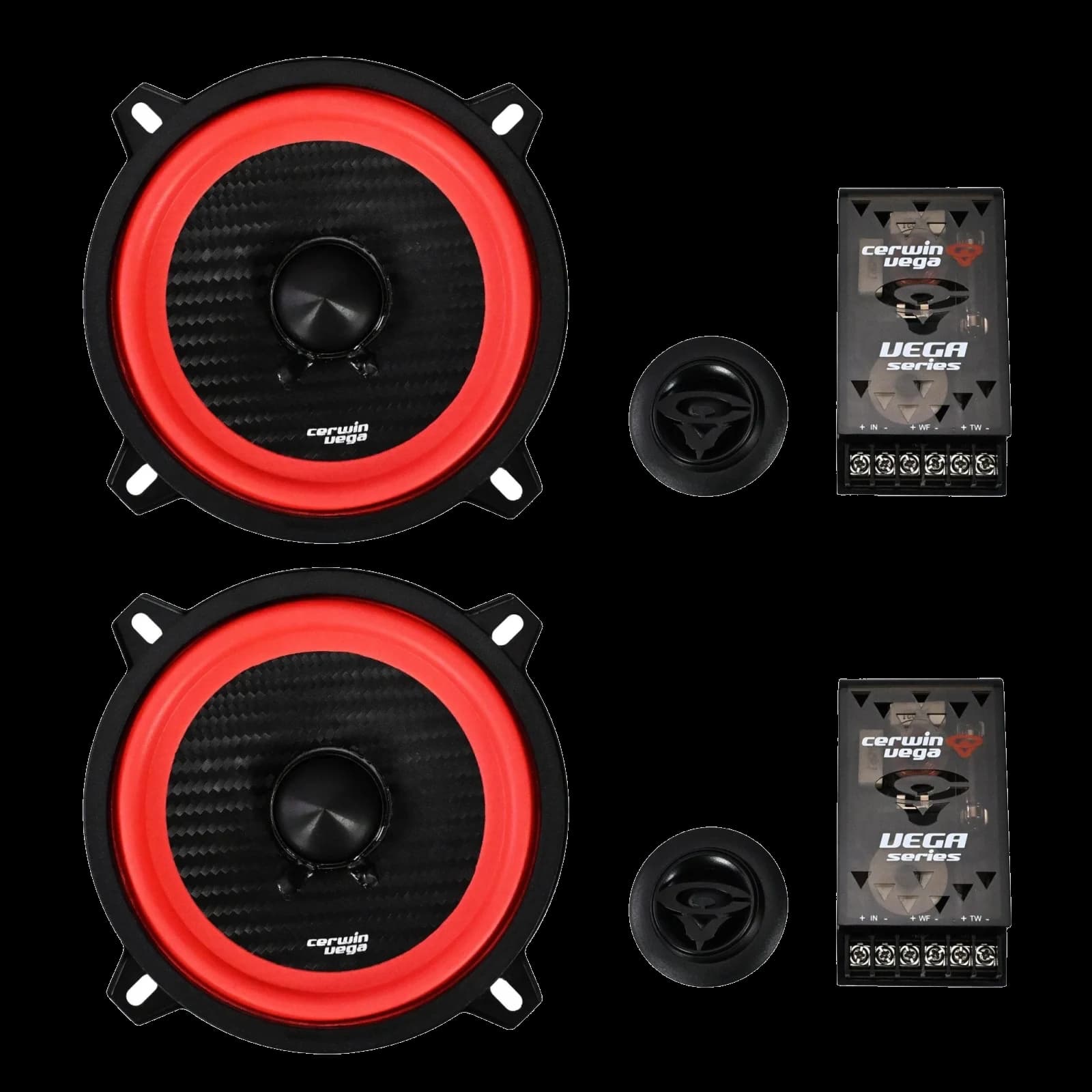 Vega 5.25" 2-WAY COMPONENT FULL RANGE SPEAKER SYSTEM (4Ω)- V525C