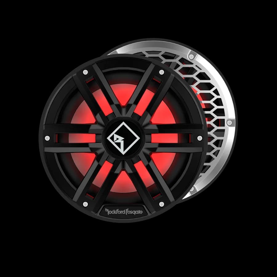 M2 10" DVC 4Ω Color Optix™ Sealed Enclosure Marine Subwoofer - Black