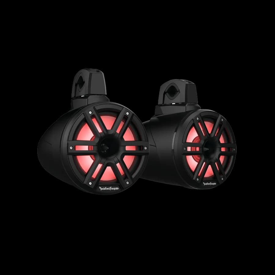 M2 8” Color Optix™ 2-Way Horn Loaded Wake Tower Speakers (pr) - Black