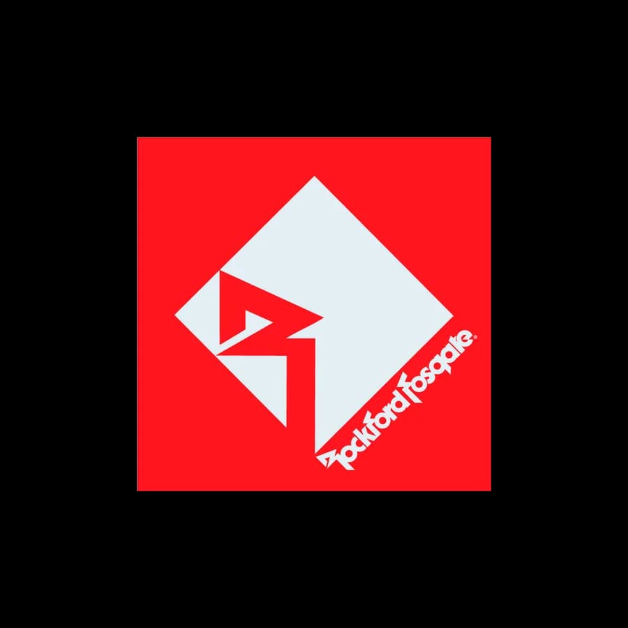 4.3-ft. x 4.3-ft. Red Vinyl Banner w/ White Logo