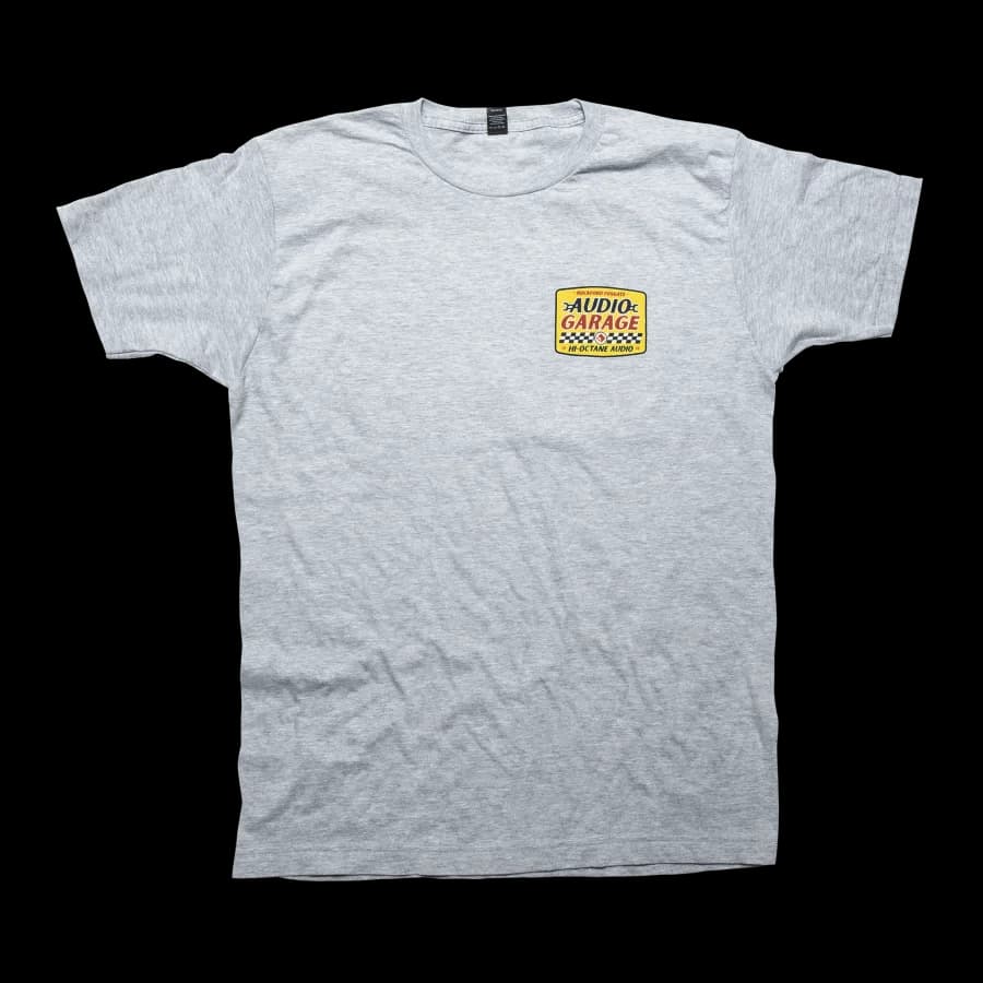 Gray T-Shirt w/ Audio Garage Graphic-M