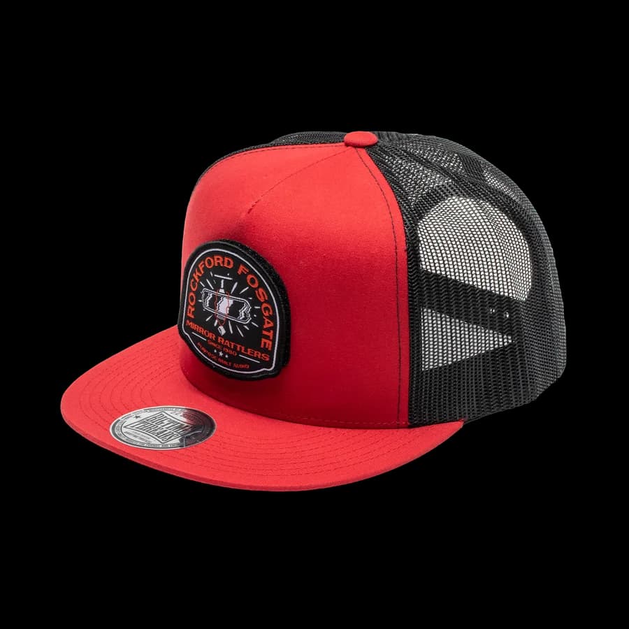 Red Snap-Flex Hat w/ Mirror Graphic