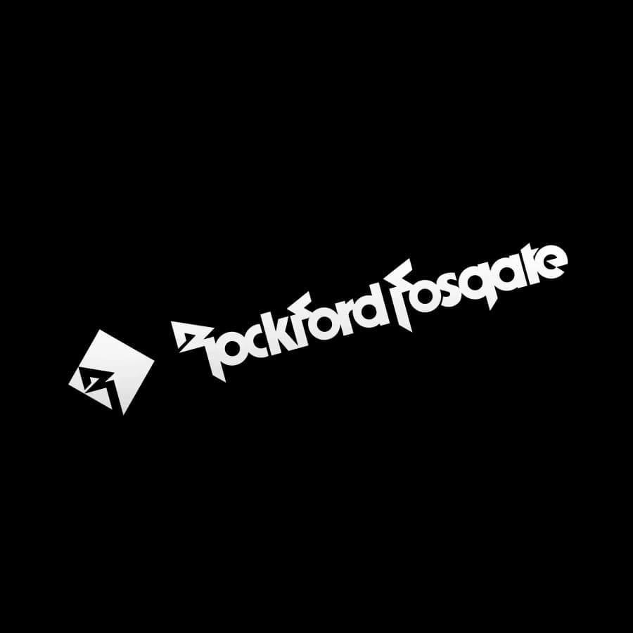 Large 27" White Rockford Fosgate decal
