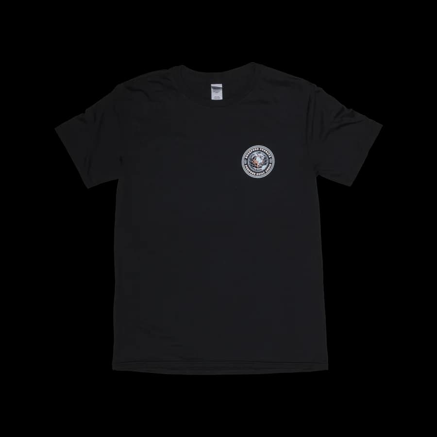 Black T-Shirt w/ RF World Print – L