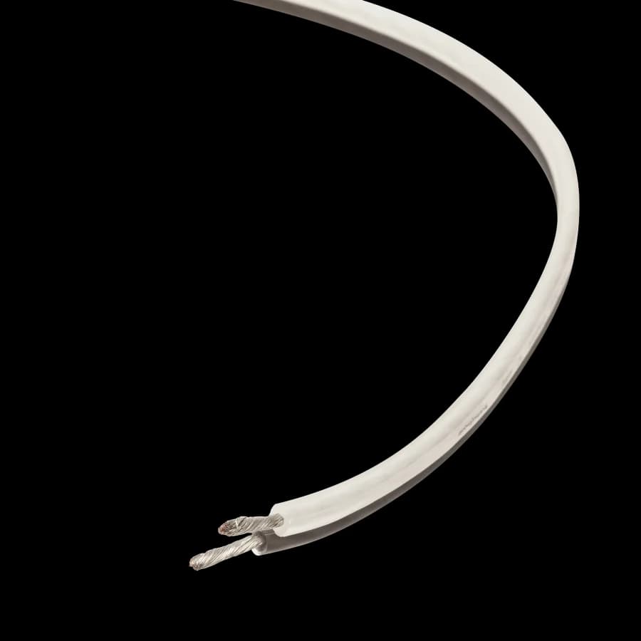 12 AWG Speaker Wire Packaged 15 Foot Frosted Black/Silver