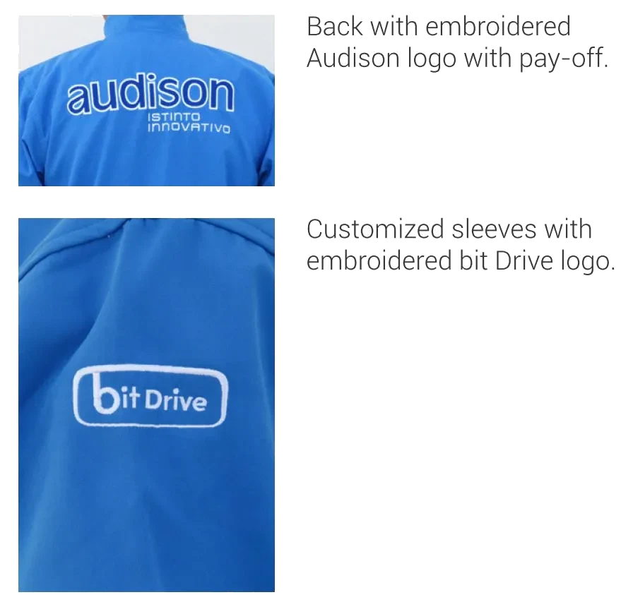 AUDISON BLUE SOFTSHELL JACKET S Various