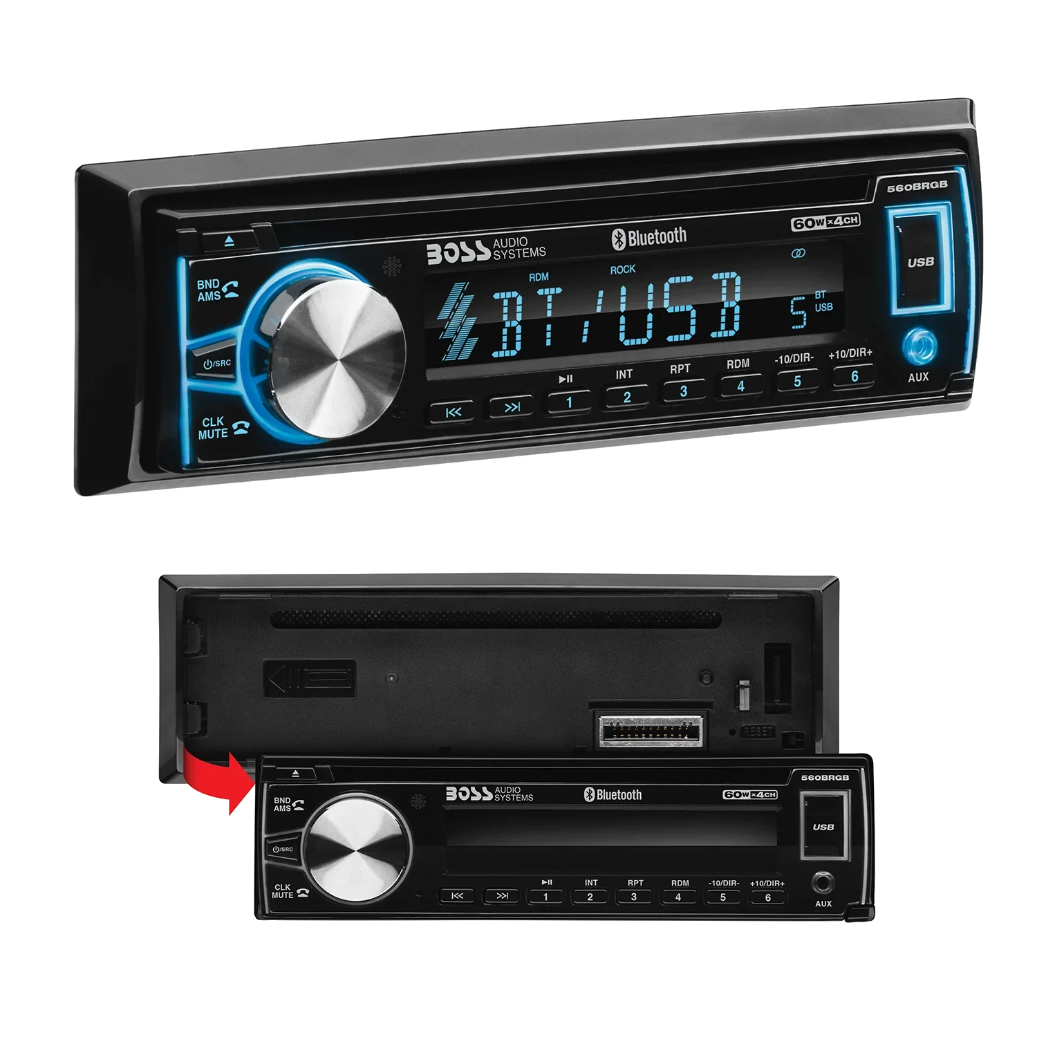 Single-DIN Bluetooth Digital Media Receiver