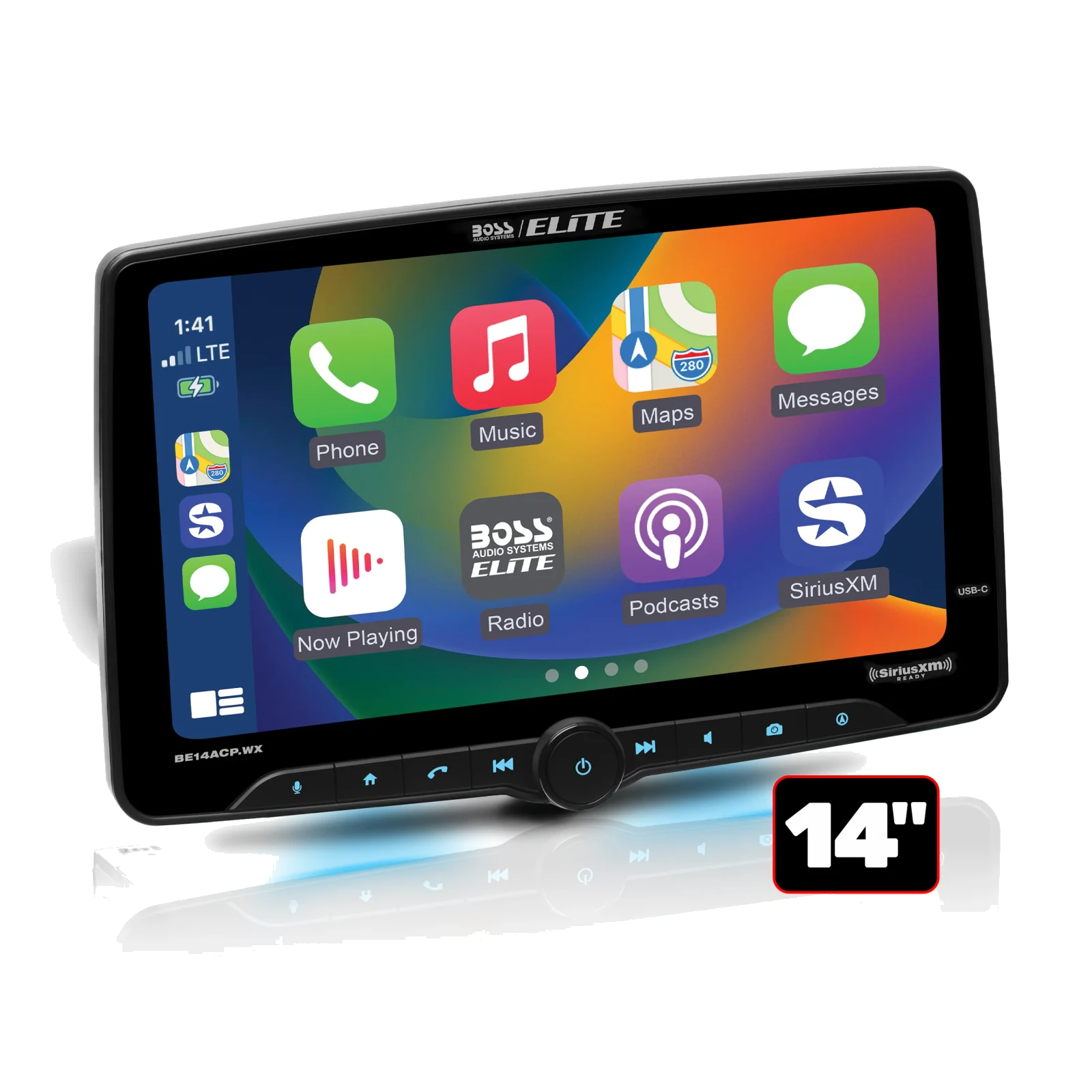 14-Inch Wireless CarPlay Multimedia Receiver