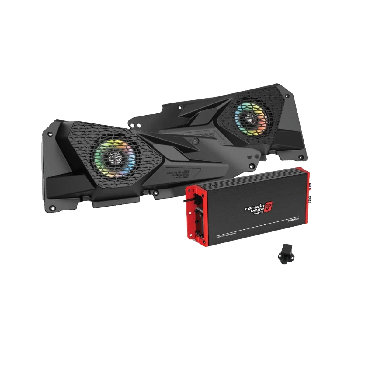 2014+ RZR XP Front Speaker Kit with 2 Channel Digital Amplifier - RPMRZRKM21