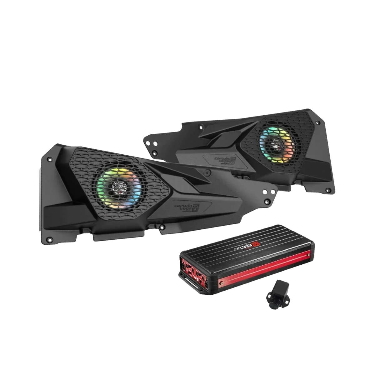 2014+ RZR XP Front Speaker Kit with 300W RMS Waterproof 2 Channel Amplifier - RPMRZRKD21