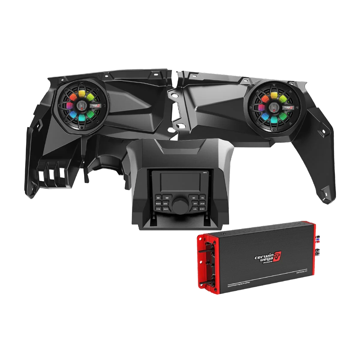 2017+ Can Am Maverick X3/X3 Max Radio and Speaker Kit with 2Ch Amplifier - RPMX3KM1