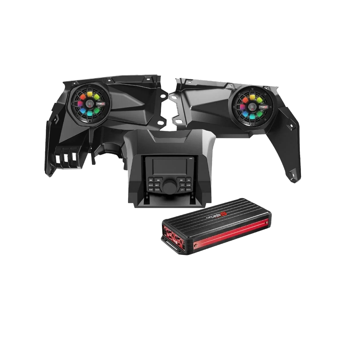 2017+ Can Am Maverick X3/X3 Max Complete Speaker Kit with 2Ch Amplifier - RPMX3KD1