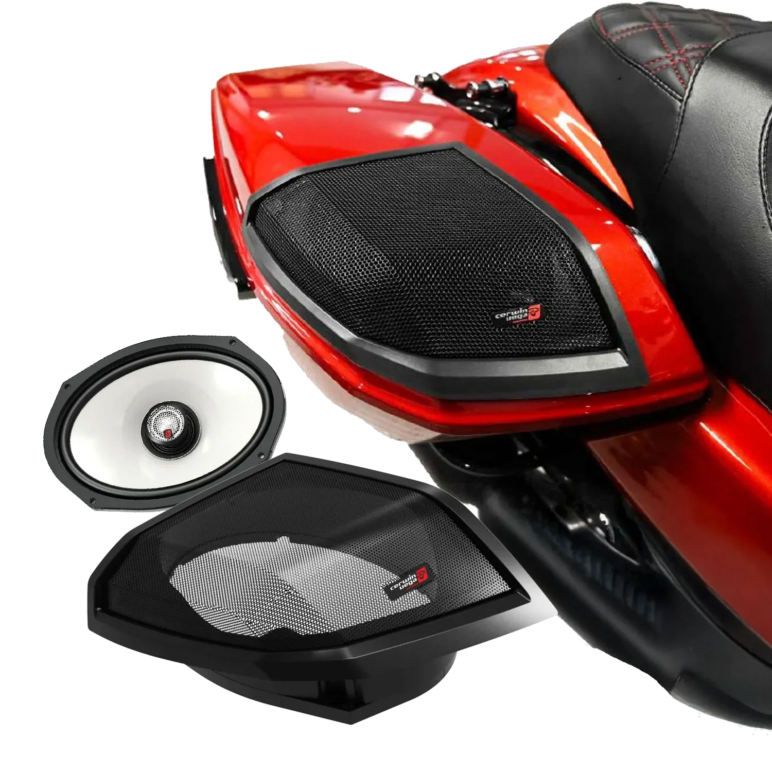 2024+ Harley Davidson® Cut-In Lid Kit with SM69F4 (4Ω) Speakers - RPMSM694LK24