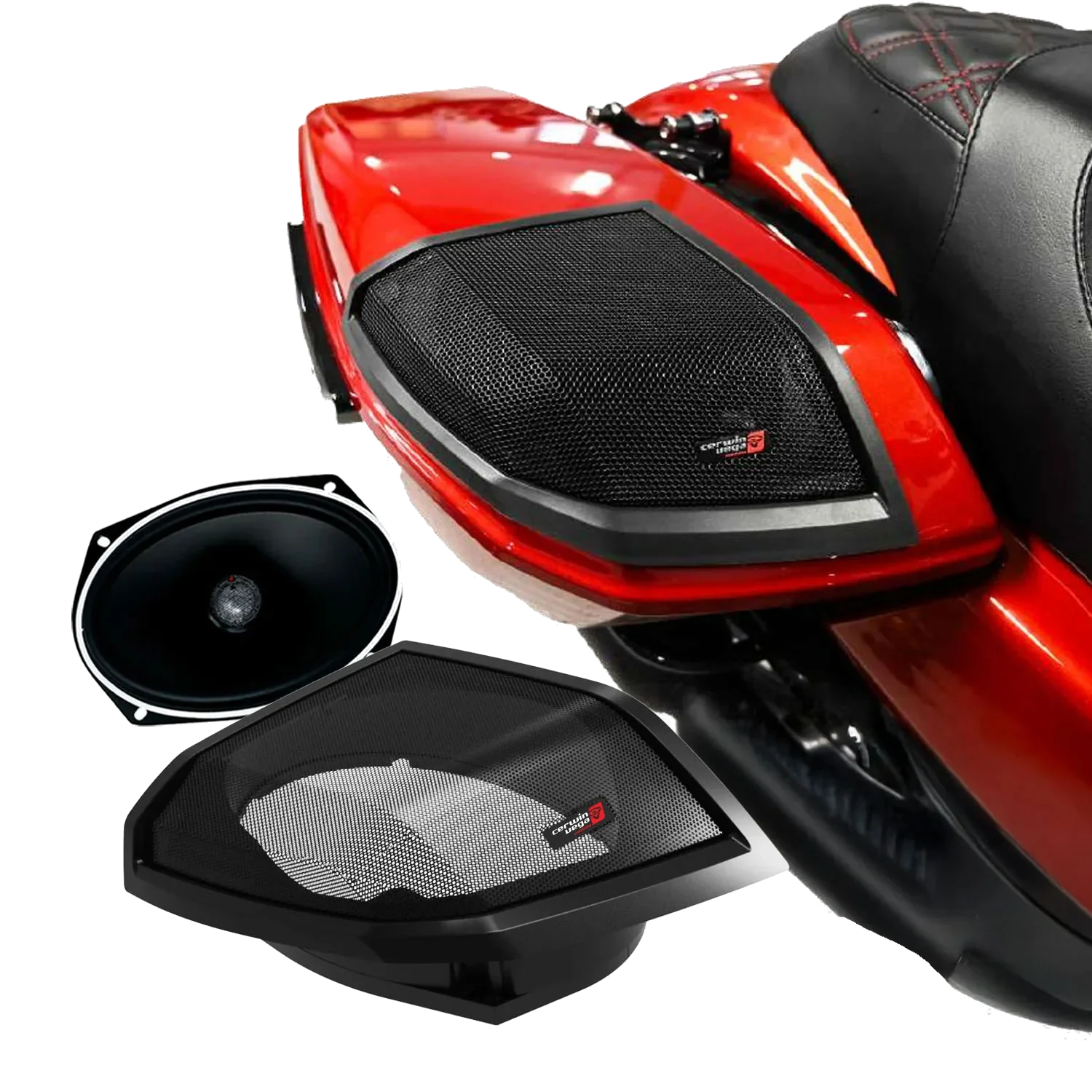 2024+ Harley Davidson® Cut-In Lid Kit with Stroker ST692CX2 (2Ω) Speakers - RPMST692LK24