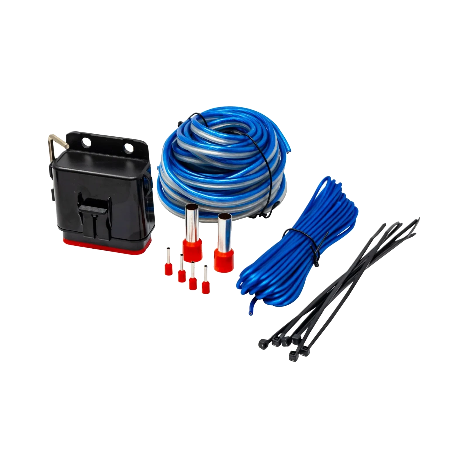 4 Gauge Complete Waterproof Amp Kit, 20ft. with RCA, Speaker Cable - CAKM42
