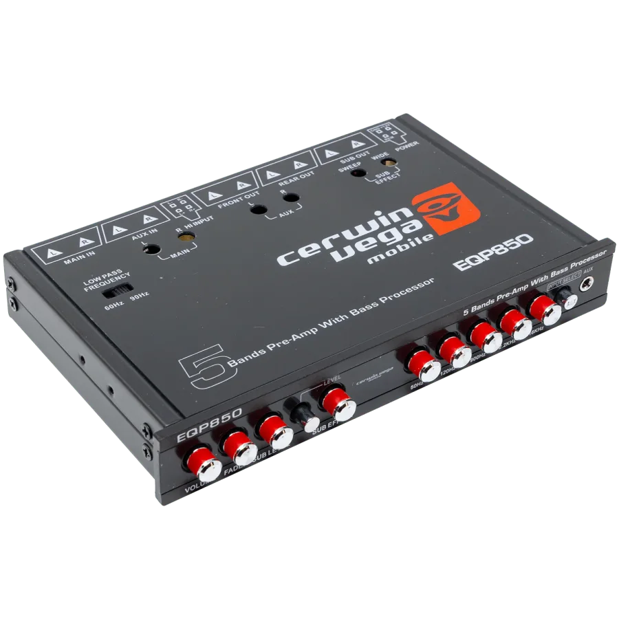 5 Band Pre-Amp Equalizer with Bass Processor - EQP850