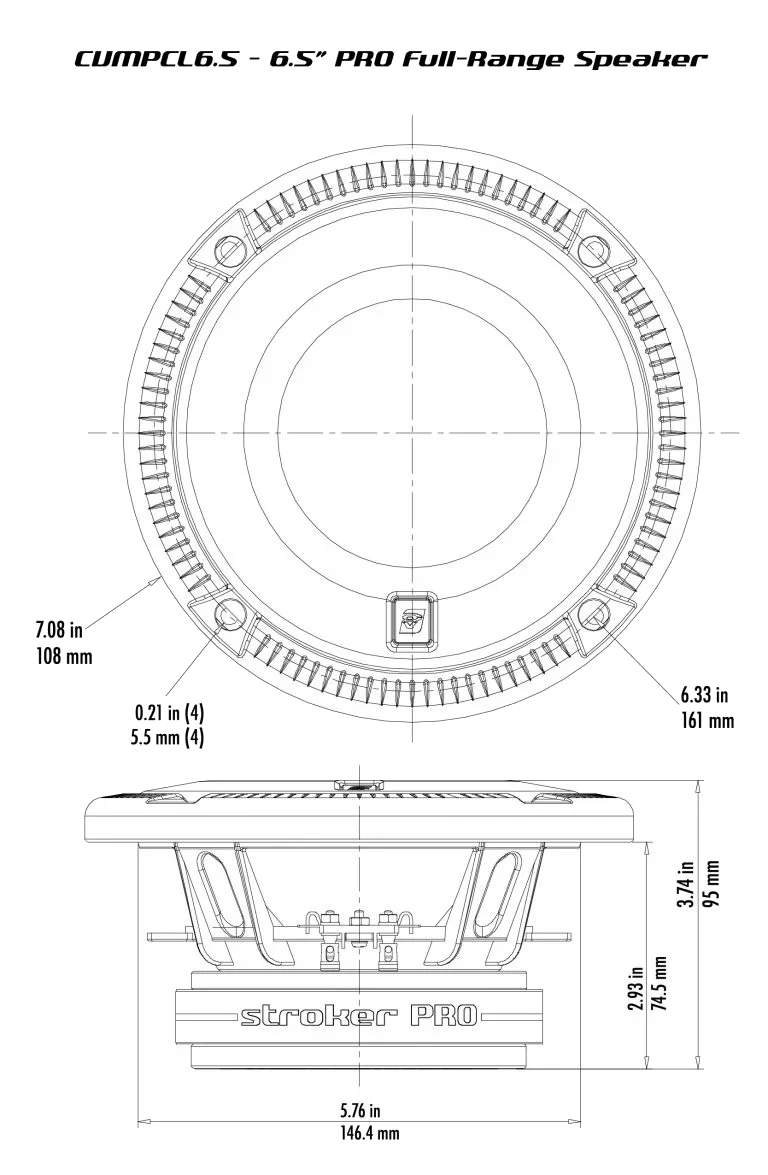 Stroker Pro 6.5" Full Range Speaker - CVMPCL6.5