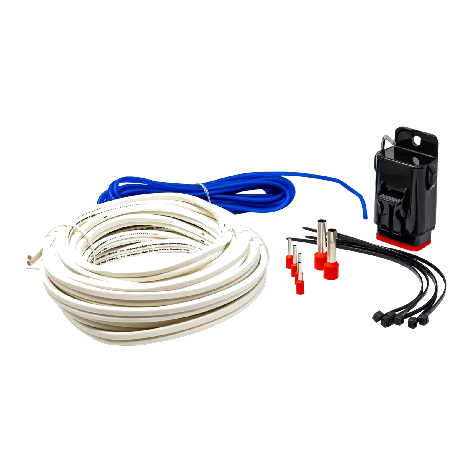 8 Gauge Complete Waterproof Amp Kit, 20ft. With RCA, Speaker Cable - CAKM82