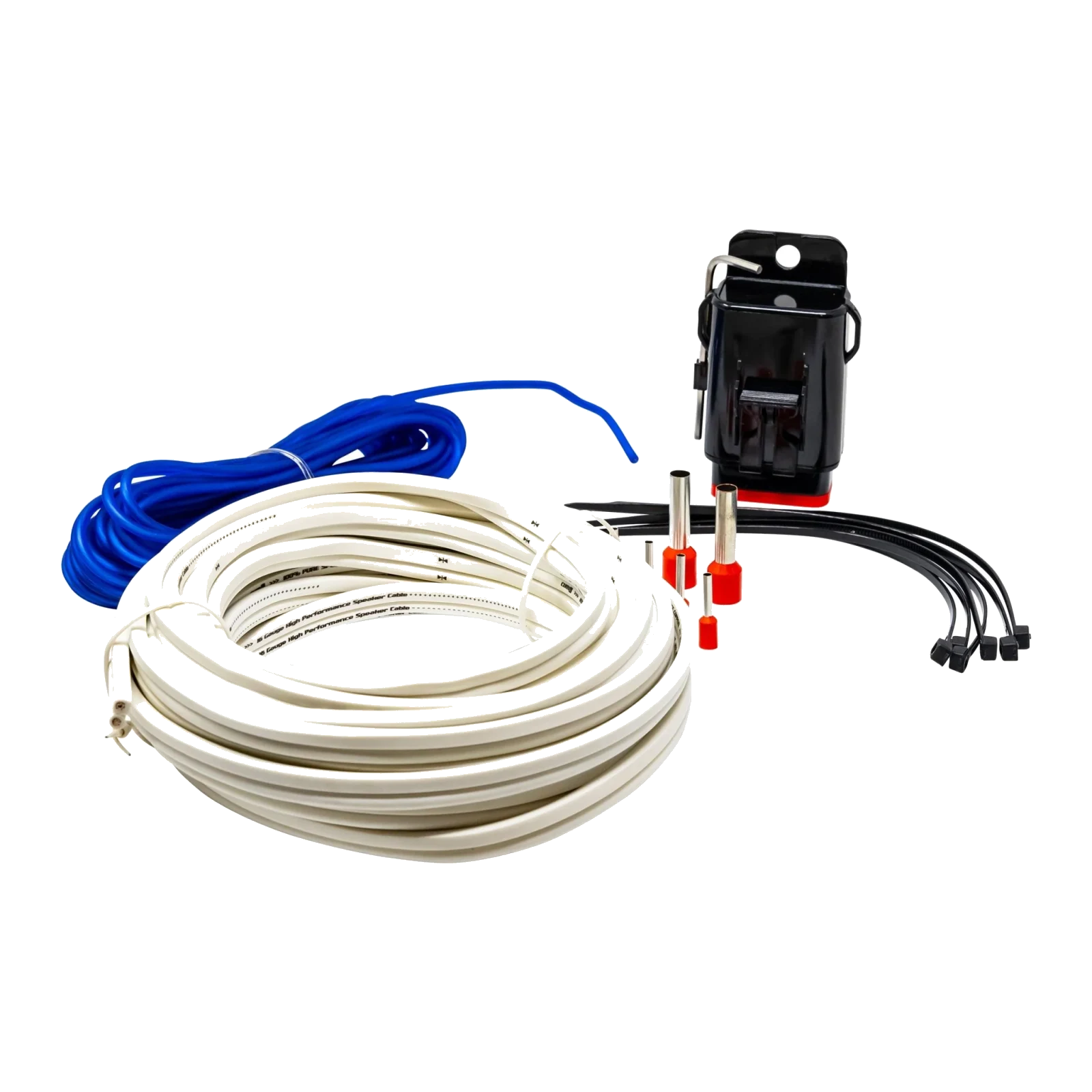 8 Gauge Complete Waterproof Amp Kit, 20ft. With RCA, Speaker Cable - CAKM82
