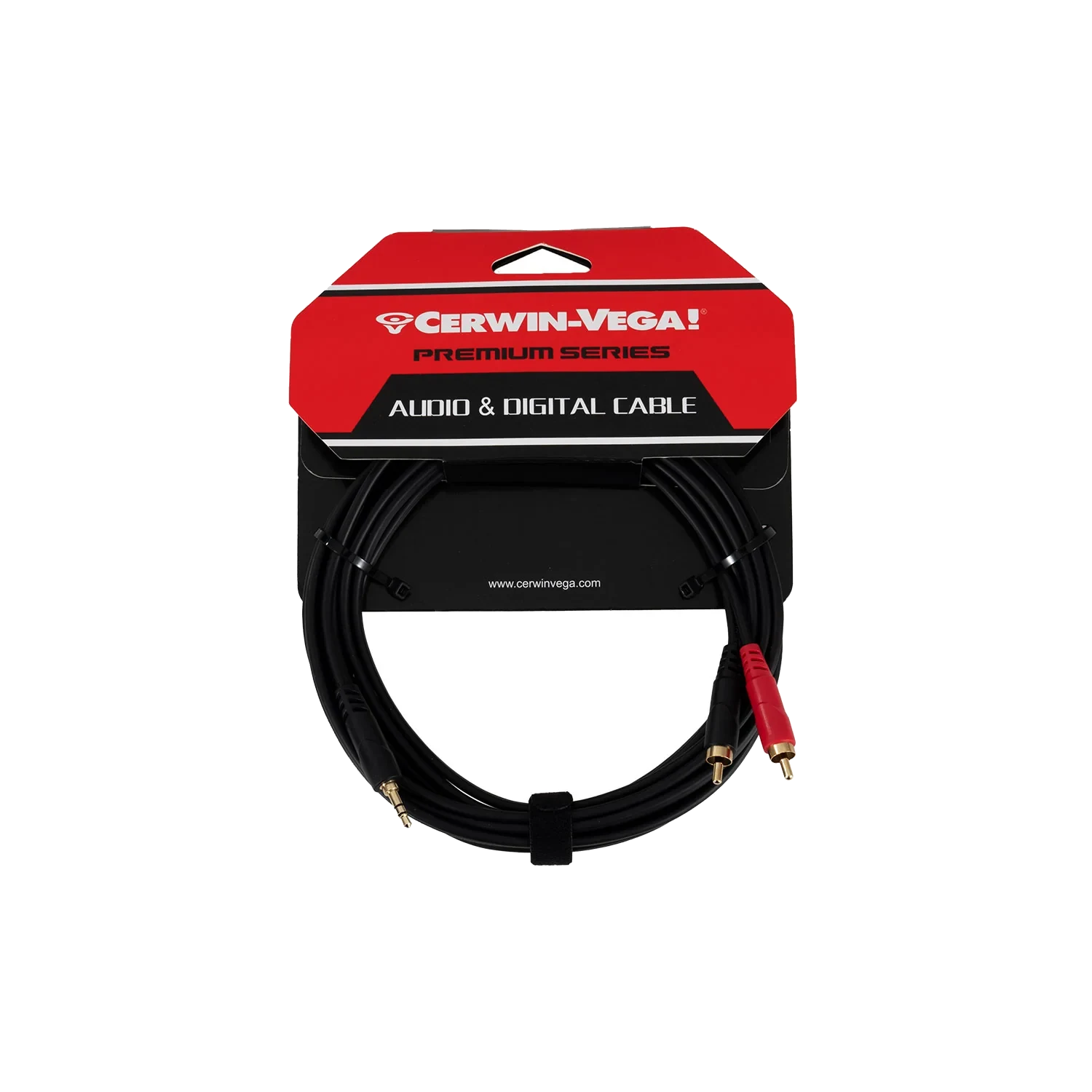 CBL35MMDRCA15 - 3.5MM STEREO MALE TO DUAL RCA MALES (15 FT)