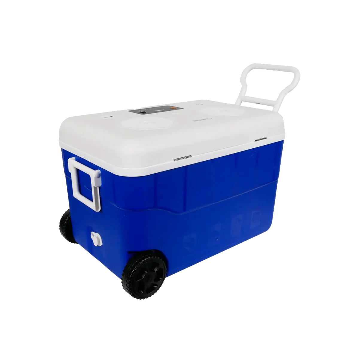 55QT Blue Cooler with 6.5" 2-Way Marine Built-In Speakers, BT Streaming, Phone Charger, 10hr Battery - CVC65B