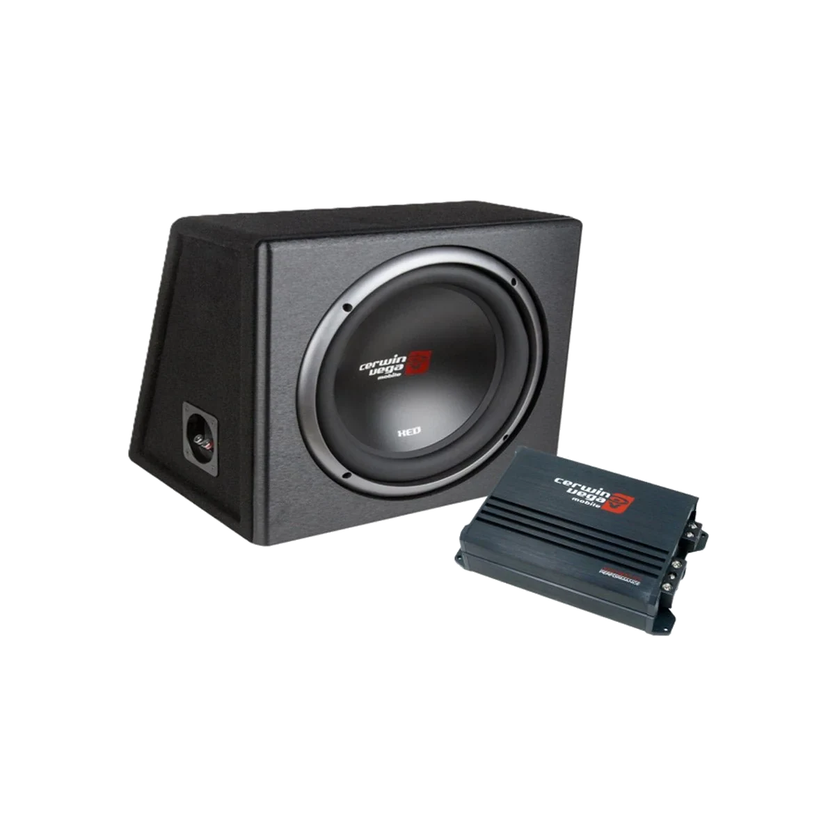 XED Bass Package - XED 3001D Amplifier W/Single 12" Subwoofer Vented Enclosure - XEDBP12