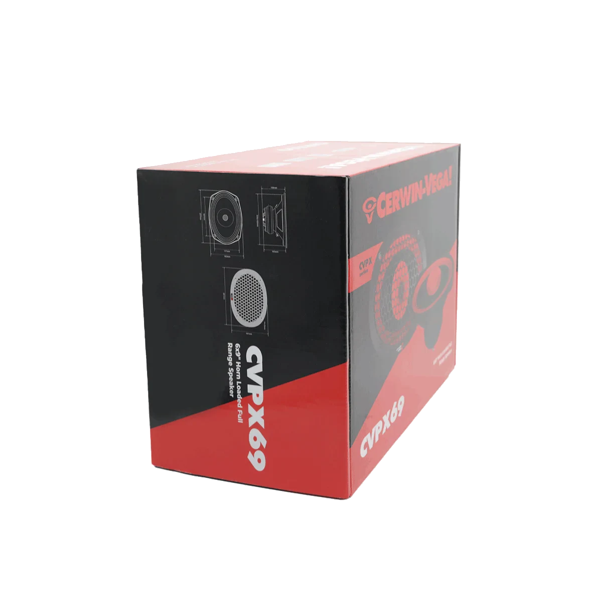 CVPX69 - CVPX Series 6"x9" 2-Way Full Range Speaker w/Horn Tweeter