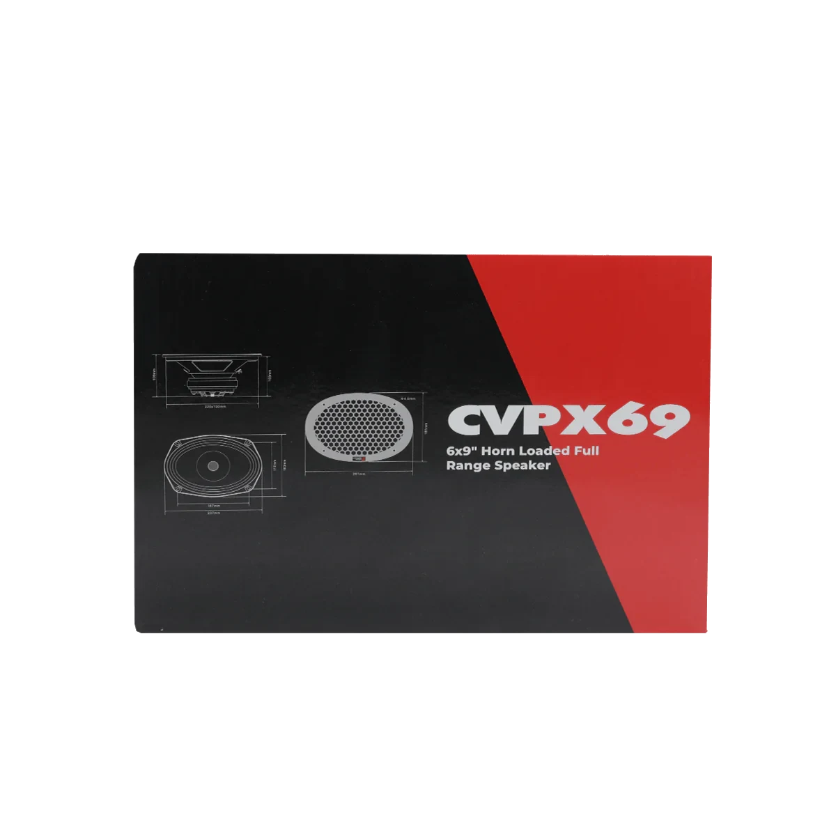 CVPX69 - CVPX Series 6"x9" 2-Way Full Range Speaker w/Horn Tweeter