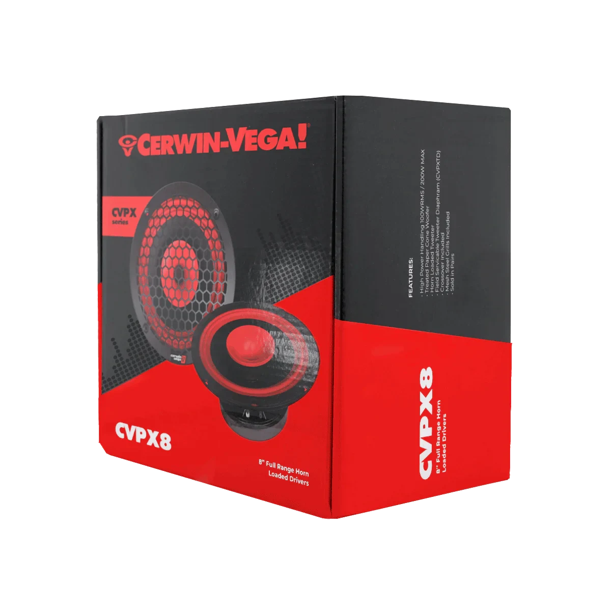 CVPX8 - CVPX Series 8" 2-Way Full Range Speaker w/Horn Tweeter