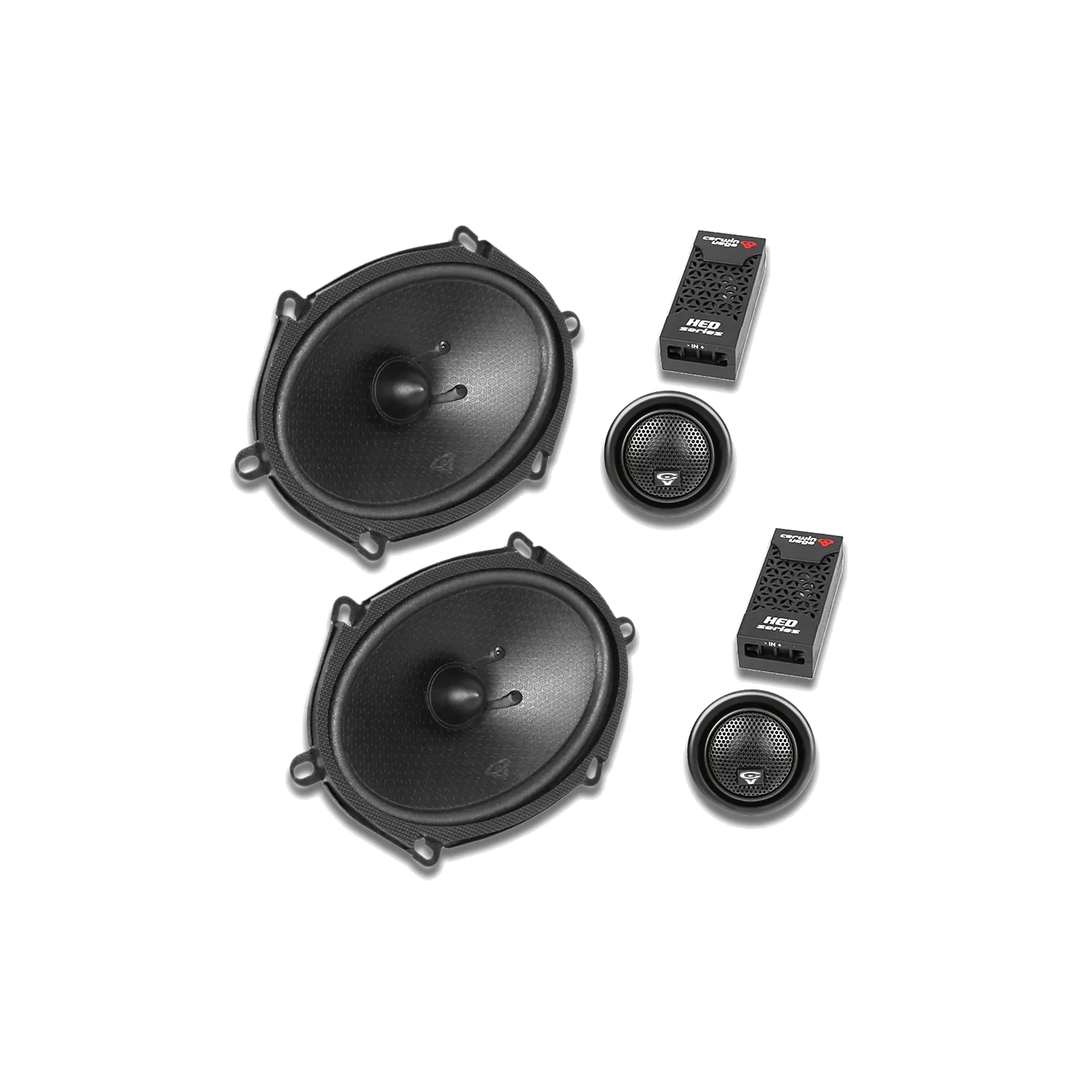 H68C - HED 6"x8” 2-Way Component Full Range Speaker Set