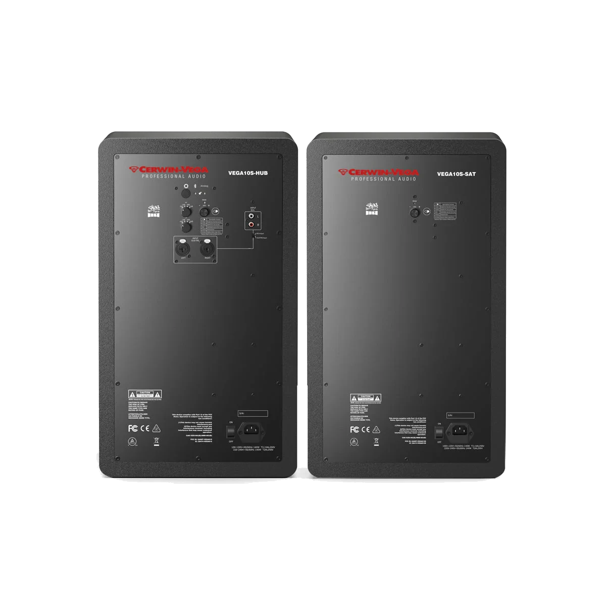 VEGA10SB-PR 10” 3-WAY STUDIO MONITOR - PAIR (HUB/SAT)