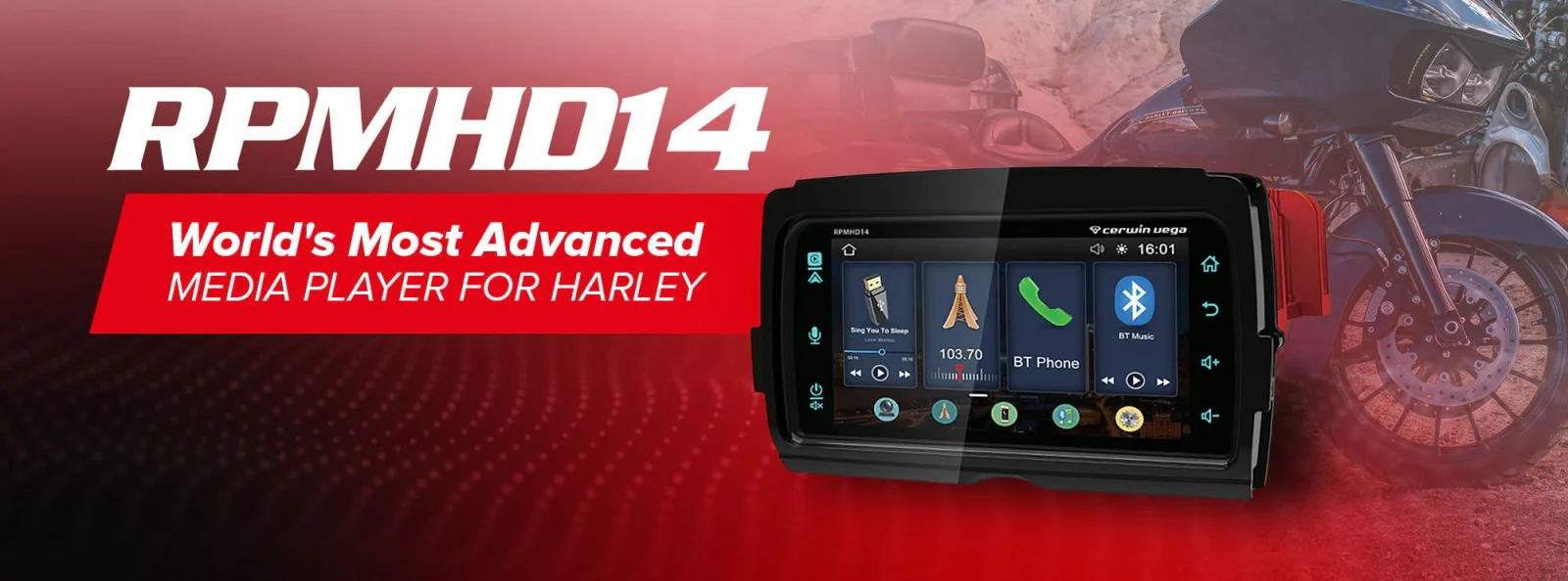 2014-2023 Harley Davidson® Plug N-Play Media Receiver - RPMHD14