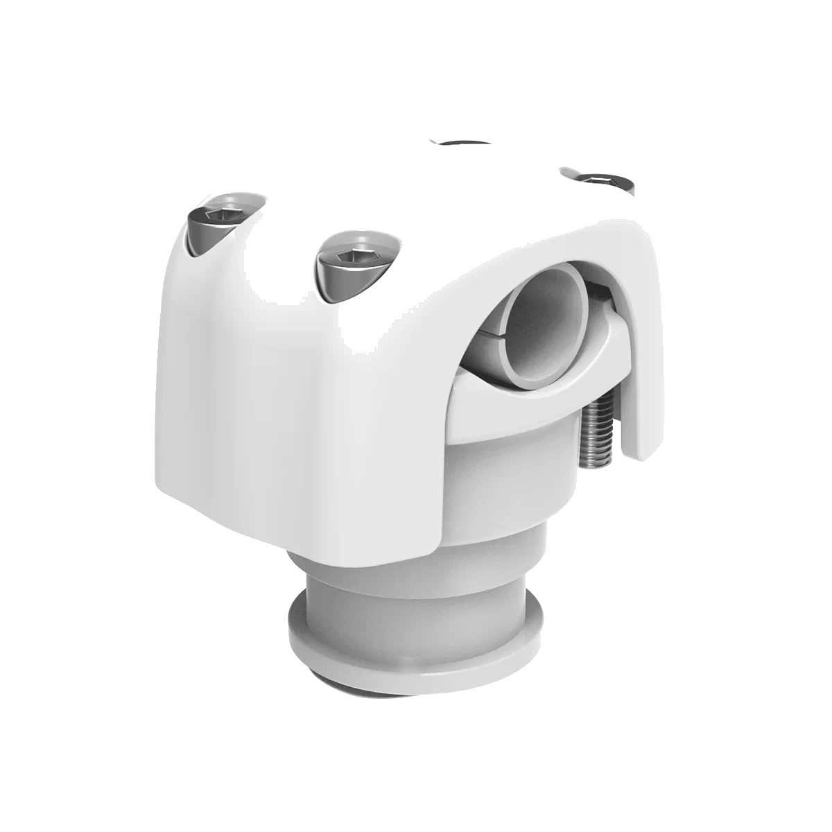 0.75"-1.75" Pod/Canister White Clamps (Pair) - CS75W