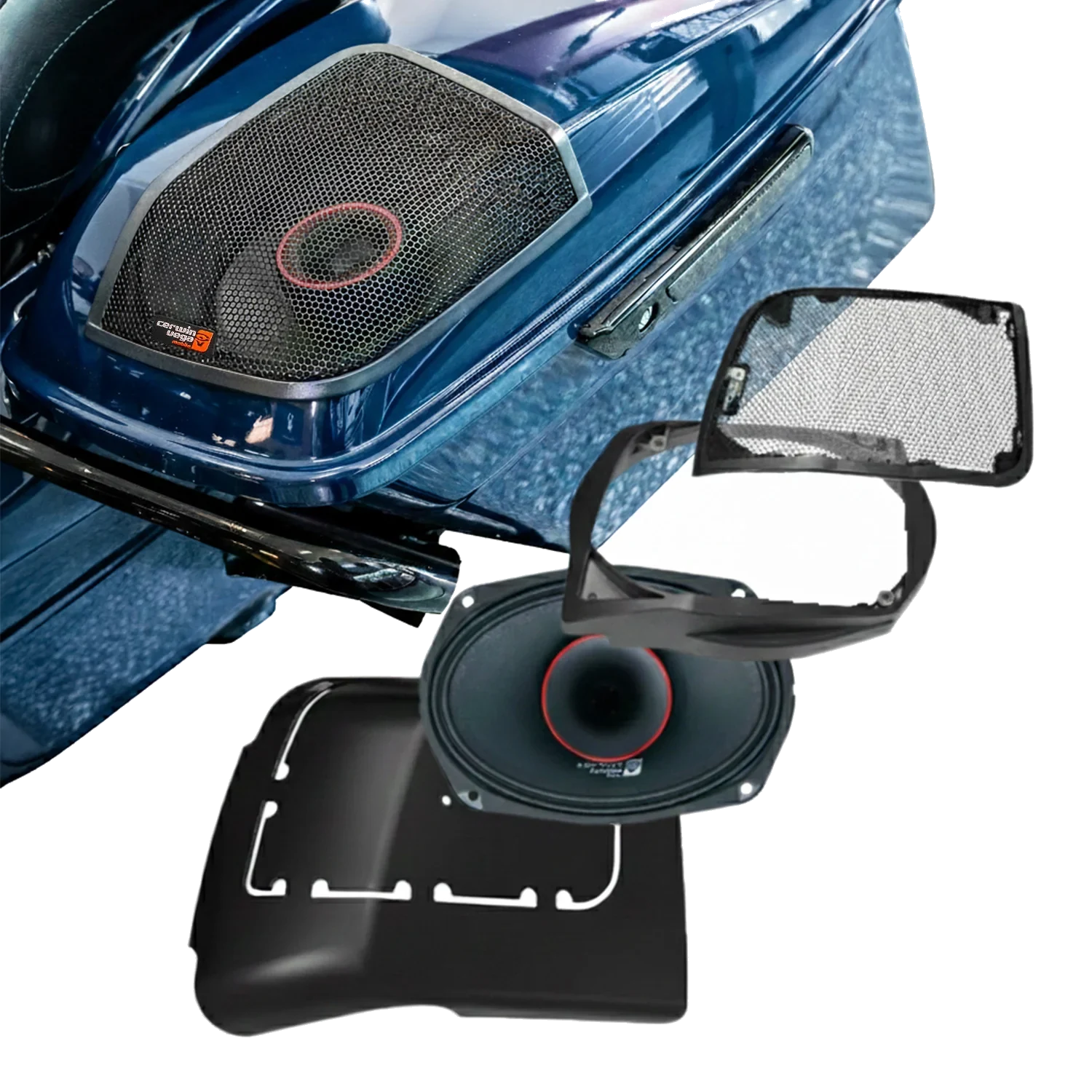 2014-2023 Harley Davidson® Cut In Lid Kit with PH694 (4Ω) - RPMPH694LK