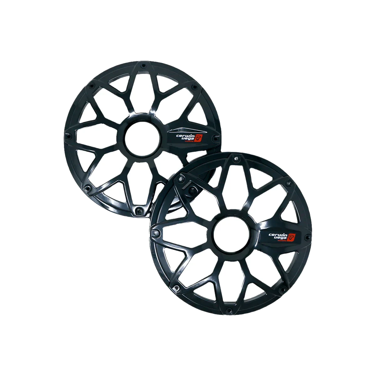 RPM Stroker 6.5" Flush Mount Speaker Grill, Black Pair, Steel With Powder Coating - SM65FBB