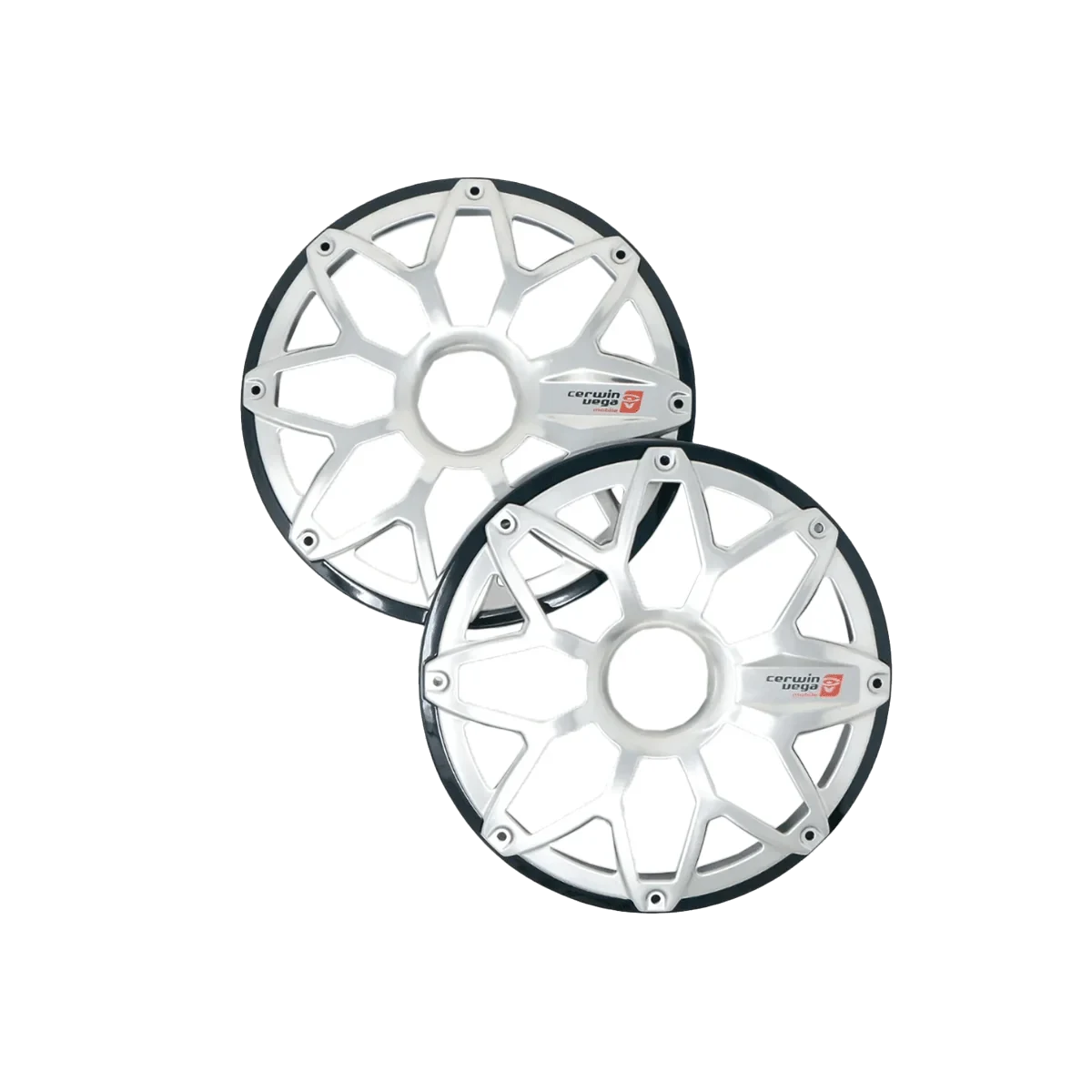 RPM Stroker 6.5” Flush Mount Speaker Grill, Pair (Black) - SM65FGB