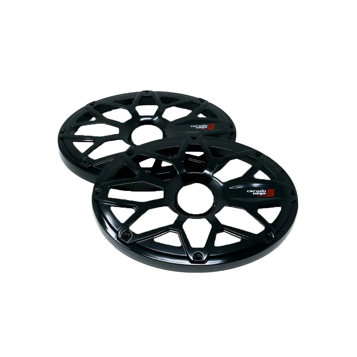 RPM Stroker 6"X9" Flush Mount Speaker Grill, Steel With Powder Coating, Pair (Black) - SM69FBB