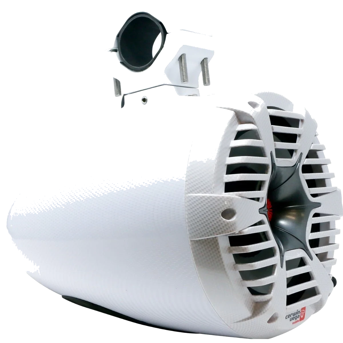 RPM STROKER Single 6.5" or 8" + 1" PRO Marine Tower Kit - Carbon Fiber/Black - 400W MAX / 200W RMS