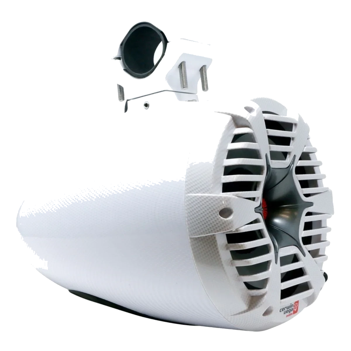 RPM STROKER Single 6.5" or 8" + 1" PRO Marine Tower Kit - Carbon Fiber/Black - 400W MAX / 200W RMS