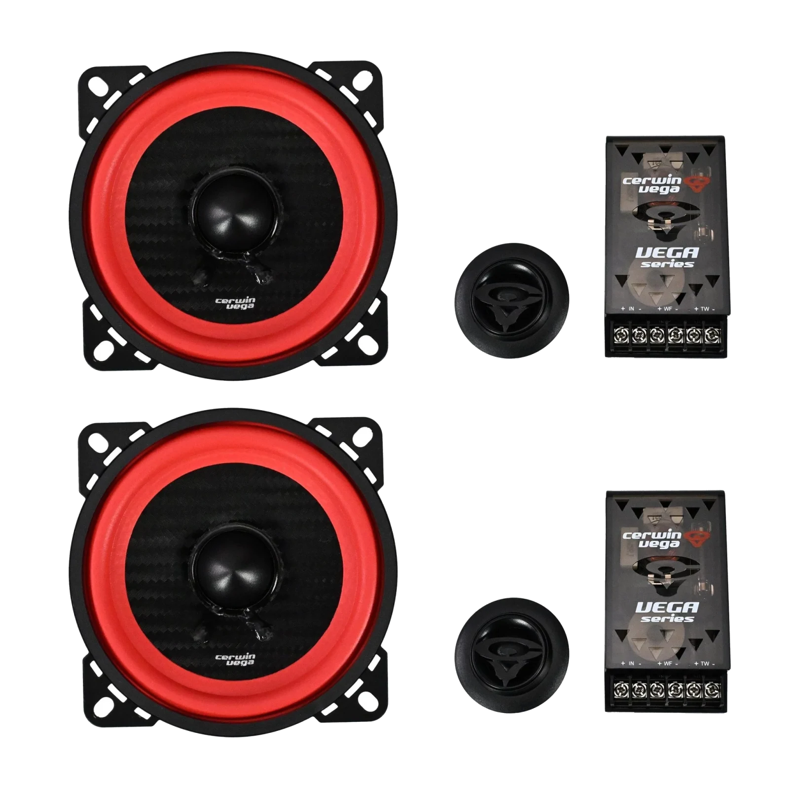 Vega 4" 2-WAY COMPONENT FULL RANGE SPEAKER SYSTEM (4Ω）- V4C