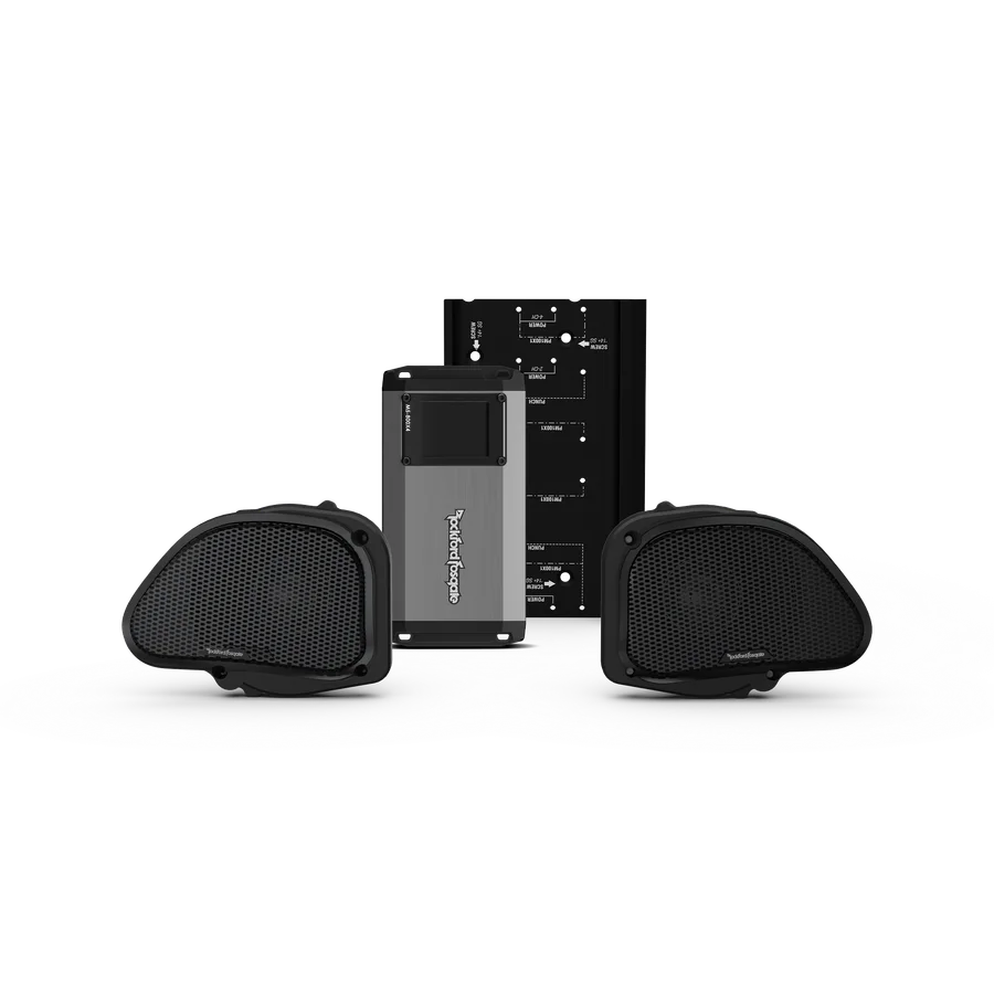 Stage-2 Speaker & Amp Kit for 1998-2013 Harley-Davidson Road Glide (Gen-3)