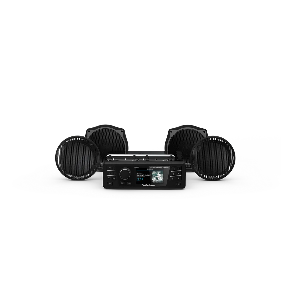 1998-2013 Harley-Davidson® Electra Glide® Ultra Classic® Source Unit & 4-Speaker Kit (Gen-2)